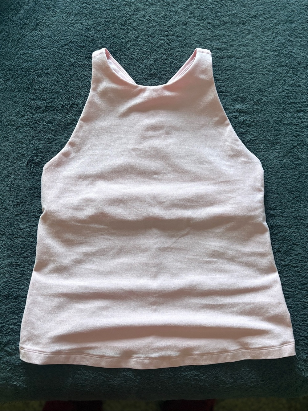 Beyond Yoga Pale Pink High-Neck Racerback Tank